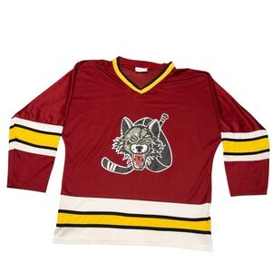 Chicago Wolves Hockey Jersey Mens Medium NHL AHL‎ Preds Hurricanes Knights